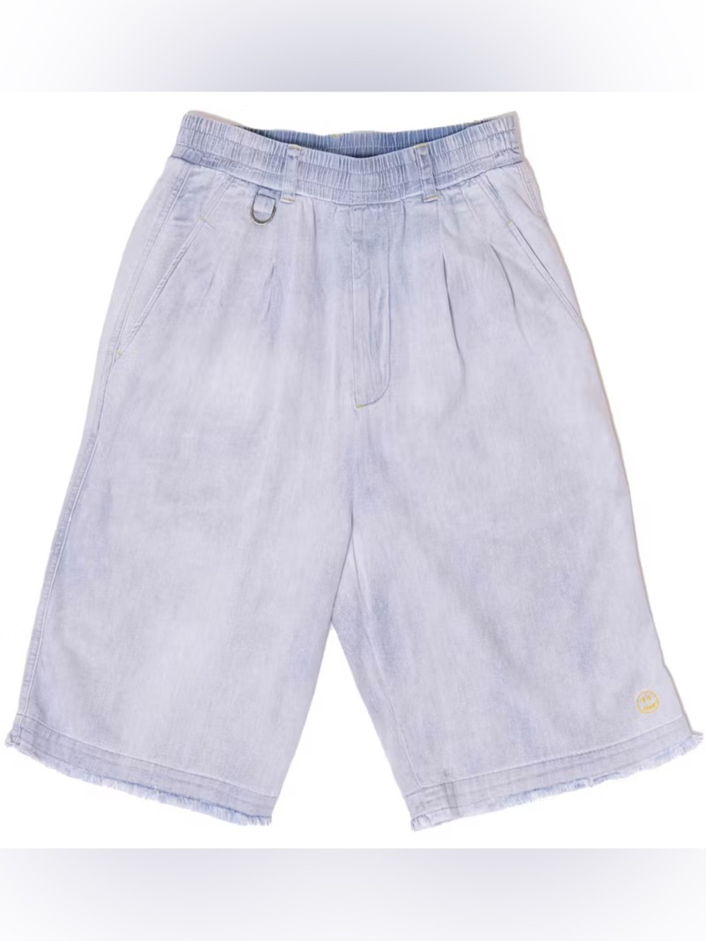 drew house Men's Light Lavender Washed Flat-Front Shorts